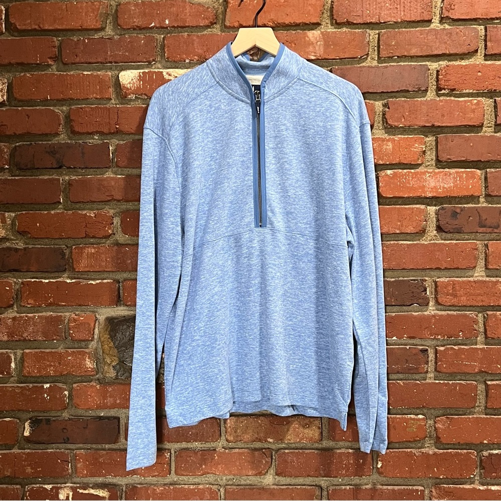 johnnie-O men's Gately long sleeve half‎ zip lightweight sweater size large NWT